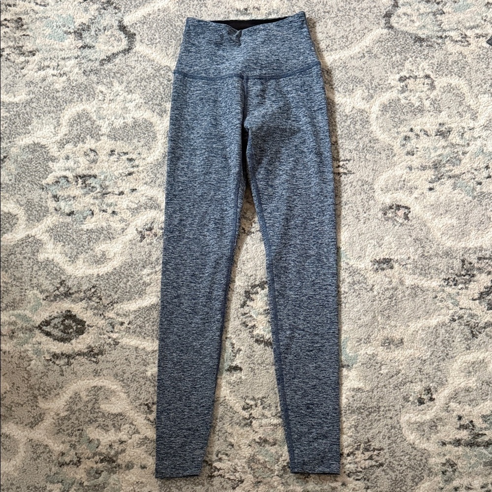 Beyond Yoga Blue Marled Leggings